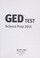 Cover of: GED test science prep 2015