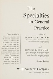 Cover of: The specialties in general practice.