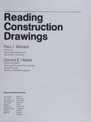 Cover of: Reading construction drawings