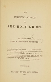 Cover of: The internal mission of the Holy Ghost by Henry Edward Manning