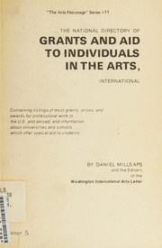 Cover of: National Directory of Grants and Aid to Individuals in the Arts International (Arts Patronage Series)