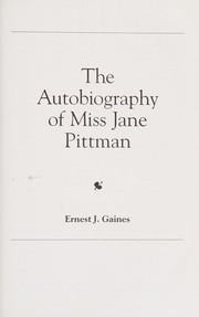 Cover of: The autobiography of Miss Jane Pittman and related readings