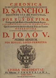 Cover of: Chronica do muito alto, e muito esclarecido principe D. Sancho I., segundo rey de Portugal