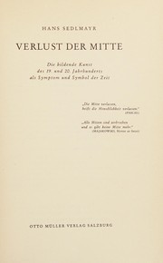 Cover of: Verlust der Mitte