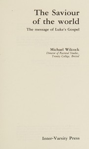 The Saviour of the world by Michael Wilcock