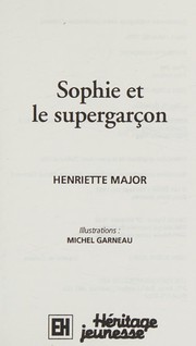 Cover of: Sophie et le supergarçon