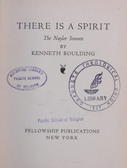 Cover of: There is a spirit: the Nayler sonnets