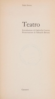 Cover of: Teatro by Italo Svevo