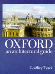 Cover of: Oxford: An Architectural Guide