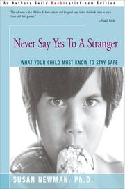 Cover of: Never Say Yes to a Stranger by Susan Newman