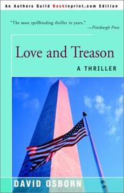 Cover of: Love and Treason by David Osborn