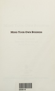 Cover of: Mind Your Own Business