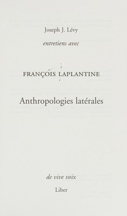 Entretiens avec François Laplantine by François Laplantine