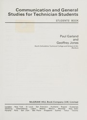 Cover of: Communication and General Studies for Technician Students