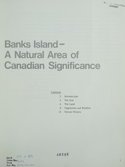Cover of: Banks Island - a natural area of Canadian significance