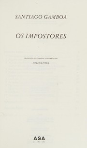 Cover of: Os impostores: romance