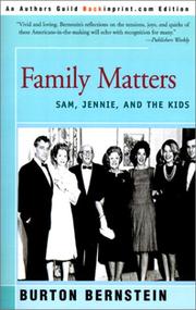 Cover of: Family Matters: Sam, Jennie and the Kids