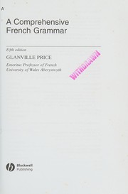 Cover of: A comprehensive French grammar