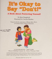 Cover of: It's Okay to Say "Don't!"