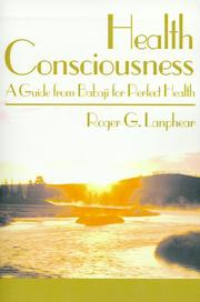 Cover of: Health Consciousness | Roger Lanphear