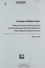 Cover of: Becoming an Effective Trainer