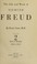 Cover of: The life and  work of Sigmund Freud