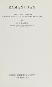 Cover of: Ramanujan by G. H. Hardy