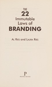 Cover of: The 22 immutable laws of branding