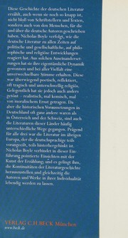 Kleine deutsche Literaturgeschichte by Nicholas Boyle