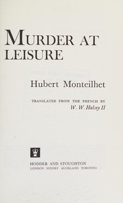 Cover of: Murder at leisure