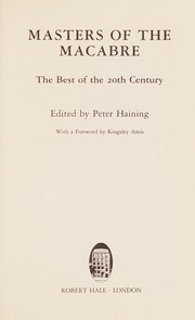 Cover of: Masters of the Macabre by Peter Høeg