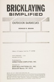Cover of: Bricklaying simplified: outdoor barbecues