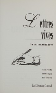 Lettres vives by n/a