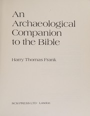 Cover of: An archaeological companion to the Bible