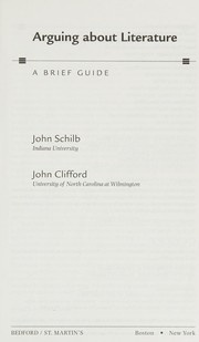 Cover of: Arguing about literature by John Schilb