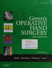 Green's operative hand surgery by David P. Green
