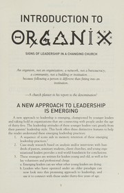 Cover of: Organix: signs of leadership in a changing church