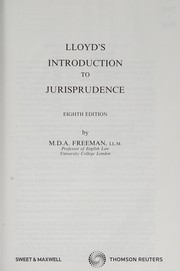 Cover of: Lloyd's introduction to jurisprudence