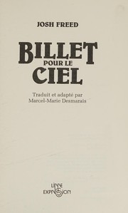 Cover of: Billet pour le ciel