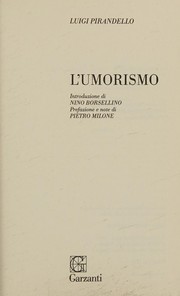 Cover of: L'umorismo