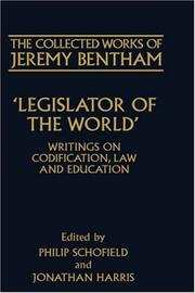 Legislator of the world : writings on codification, law and education