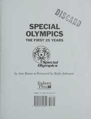 Cover of: Special Olympics by Ana Bueno