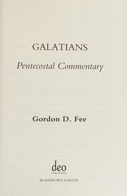 Galatians by Gordon D. Fee