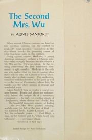 Cover of: The second Mrs. Wu by Agnes Mary White Sanford