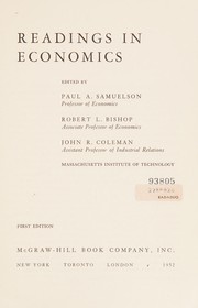 Cover of: Readings in economics
