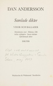 Cover of: Samlade dikter by Dan Andersson
