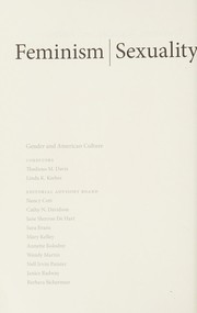 Cover of: Feminism, sexuality, and politics: essays