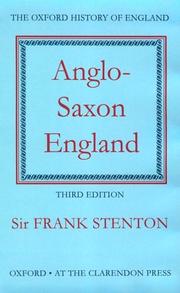 Anglo-Saxon England by Frank Merry Stenton
