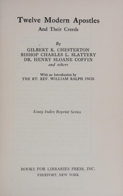 Cover of: Twelve modern apostles and their creeds