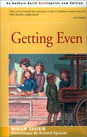 Cover of: Getting Even (Charlotte Zolotow Book) by Miriam Chaikin